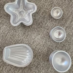 Silver Baking Molds Set